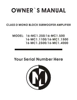 Memphis 16-MC 1.1100 Owner'S Manual preview