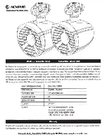 Preview for 1 page of Memphis MXA62TS Owner'S Manual