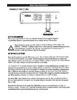 Preview for 10 page of Memphis Power Reference Series Instructions Manual