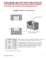 Предварительный просмотр 27 страницы Memphis Pro Built-in Wook Fired Owner'S Manual And User'S Manual