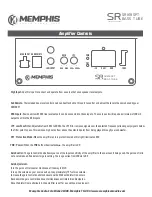 Preview for 3 page of Memphis STREET REFERENCE SRX18SPT Manual