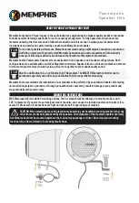 Preview for 3 page of Memphis XTREME MXABMB2 Instructions Manual