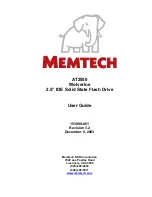 Memtech wolverine AT2550 User Manual preview