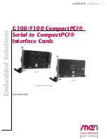 Preview for 1 page of MEN Mikro Elektronik F100 CompactPCI User Manual