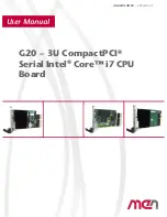 Preview for 1 page of MEN Mikro Elektronik G20-3U User Manual