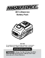 Preview for 1 page of Menards Master Force 252-8033 Operating Instructions Manual