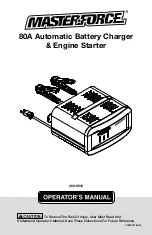 Menards MasterForce 260-9512 Operator'S Manual preview