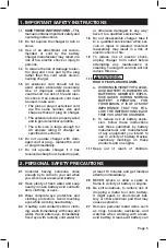 Preview for 5 page of Menards MASTERFORCE 260-9514 Operator'S Manual