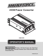 Preview for 1 page of Menards MASTERFORCE 260-9519 Operator'S Manual