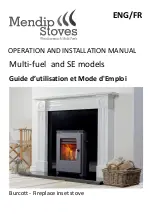 Предварительный просмотр 1 страницы Mendip Stoves Burcott Multi-fuel Operation And Installation Manual