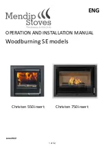 Preview for 1 page of Mendip Stoves Christon 550 insert Operation And Installation Manual