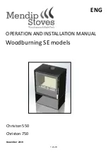 Mendip Stoves Christon 550 Operation And Installation Manual предпросмотр