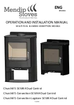 Mendip Stoves Churchill 5 SE MK4 Dual Control Operation And Installation Manual предпросмотр