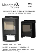 Предварительный просмотр 1 страницы Mendip Stoves Churchill 5 SE MK5 Dual Control Operation And Installation Manual