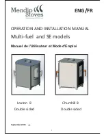 Preview for 1 page of Mendip Stoves Churchill 8 Operation And Installation Manual