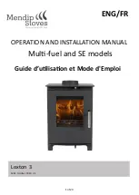 Предварительный просмотр 1 страницы Mendip Stoves Loxton 3 Operation And Installation Manual