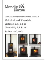 Предварительный просмотр 1 страницы Mendip Stoves Loxton 8 Operation And Installation Manual