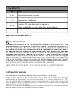 Preview for 3 page of Mendip Stoves The Woodland Double sided Catalyst Operation And Installation Manual