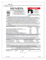 Preview for 14 page of Mendota CHELSEA M-27 Installation And Operating Instructions Manual