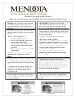 Preview for 1 page of Mendota FV33I Gen 3 Installation And Operating Instructions Manual