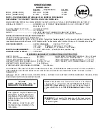 Preview for 5 page of Mendota GREENBRIAR M-50 Installation & Operating Instruction Manual