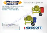 MENEGOTTI 400L PROFESSIONAL Technical Manual preview