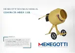 MENEGOTTI CONCRETE MIXER 130L Manual preview