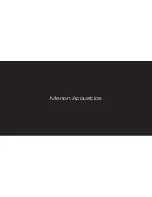 Menon Acoustics ROCSTA OVI User Manual предпросмотр