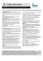 Предварительный просмотр 3 страницы Men'sHealth Active+ 455 / 2248 Assembly & User Instructions