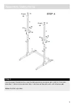 Предварительный просмотр 9 страницы Men'sHealth Active+ Squat Rack Assembly & User Instructions