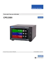 mensor CPG2500 Operating Instructions Manual preview