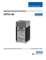 mensor CPT6140 Operating Instructions Manual предпросмотр