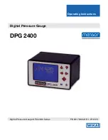 mensor DPG 2400 Operating Instructions Manual предпросмотр