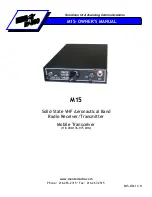 Mentor radio M15 Owner'S Manual preview