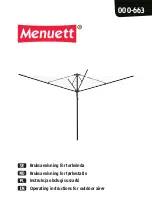 Menuett 000663 Operating Instructions Manual preview