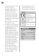 Preview for 22 page of Menuett 005630 Operating Instructions Manual