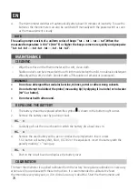 Preview for 39 page of Menuett 013697 Operating Instructions Manual