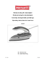 Preview for 1 page of Menuett 802-487 Operating Instructions Manual