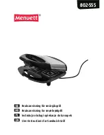 Menuett 802-555 User Instructions предпросмотр