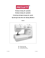 Preview for 1 page of Menuett 809-031 Operating Instructions Manual