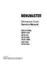 Preview for 1 page of Menumaster DECS11MA Service Manual