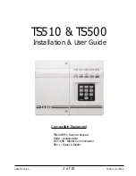 Menvier Security TS510 Installation & User Manual предпросмотр