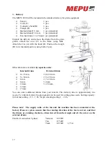 Предварительный просмотр 19 страницы Mepu Major 2000 User Manual