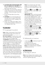 Preview for 5 page of Meradiso 273287 Operation And Safety Notes