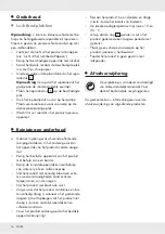 Preview for 15 page of Meradiso 273287 Operation And Safety Notes