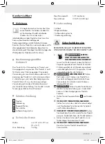 Preview for 7 page of Meradiso 292036 Operation And Safety Notes