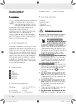 Preview for 18 page of Meradiso 292036 Operation And Safety Notes