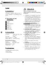 Предварительный просмотр 4 страницы Meradiso Z31196 Operation And Safety Notes