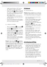 Предварительный просмотр 31 страницы Meradiso Z31196 Operation And Safety Notes