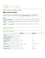 Preview for 1 page of Meraki Cisco MS425 Series Installation Manual
